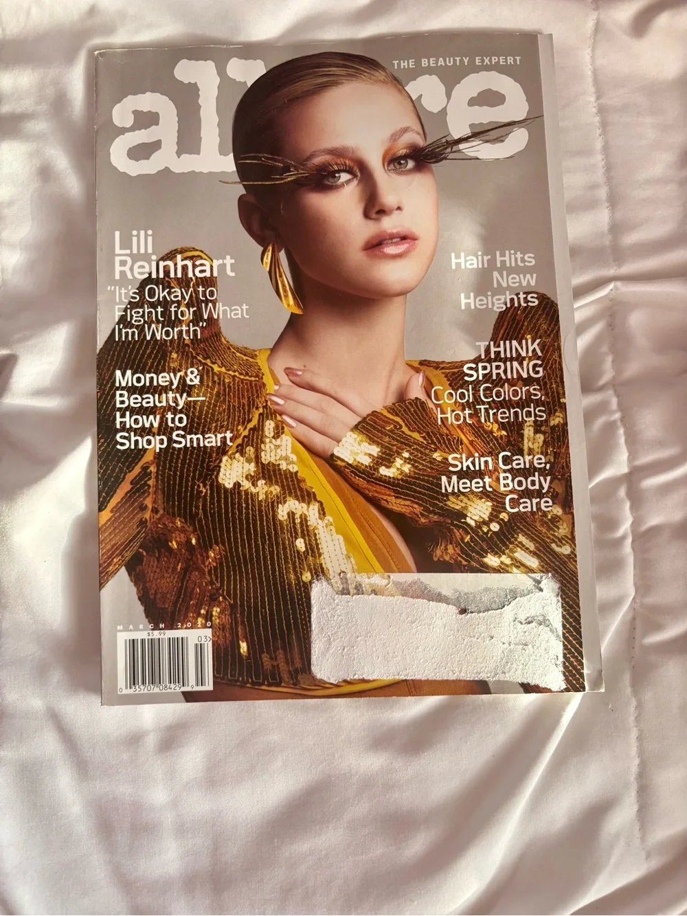 Lot of Allure Magazine March 2020 Lili Reinhart Riverdale Cover and 2 pins